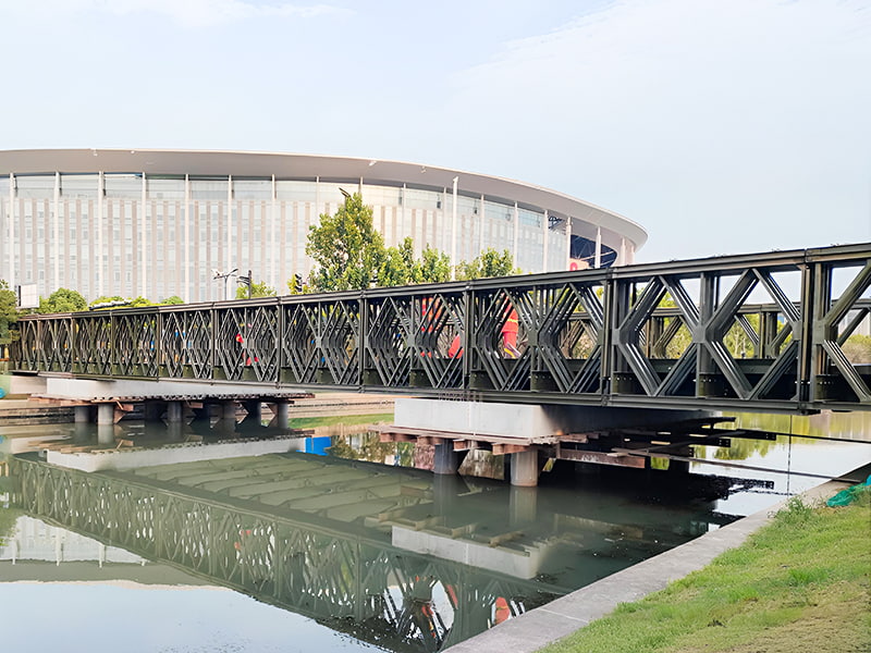 CB 200 Bailey Bridge Четырехрядный однослойный армированный мост Bailey Bridge