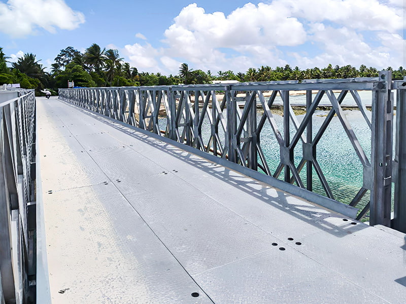 CB 200 Bailey Bridge Двухрядный однослойный оцинкованный мост Bailey Bridge